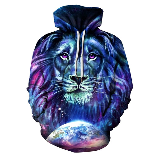 2025 New Cross-border E-commerce Foreign Trade Men's Apparel Novelty Hooded Sweatshirt Men Spring and Autumn 3D Digital Printing Hooded Sweatshirt