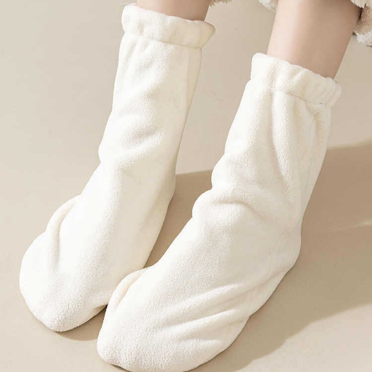 Winter Sleeping Socks Windproof Foot Warmer Foot Socks Set Middle Tube Winter Home Loose Warm Sleep Socks