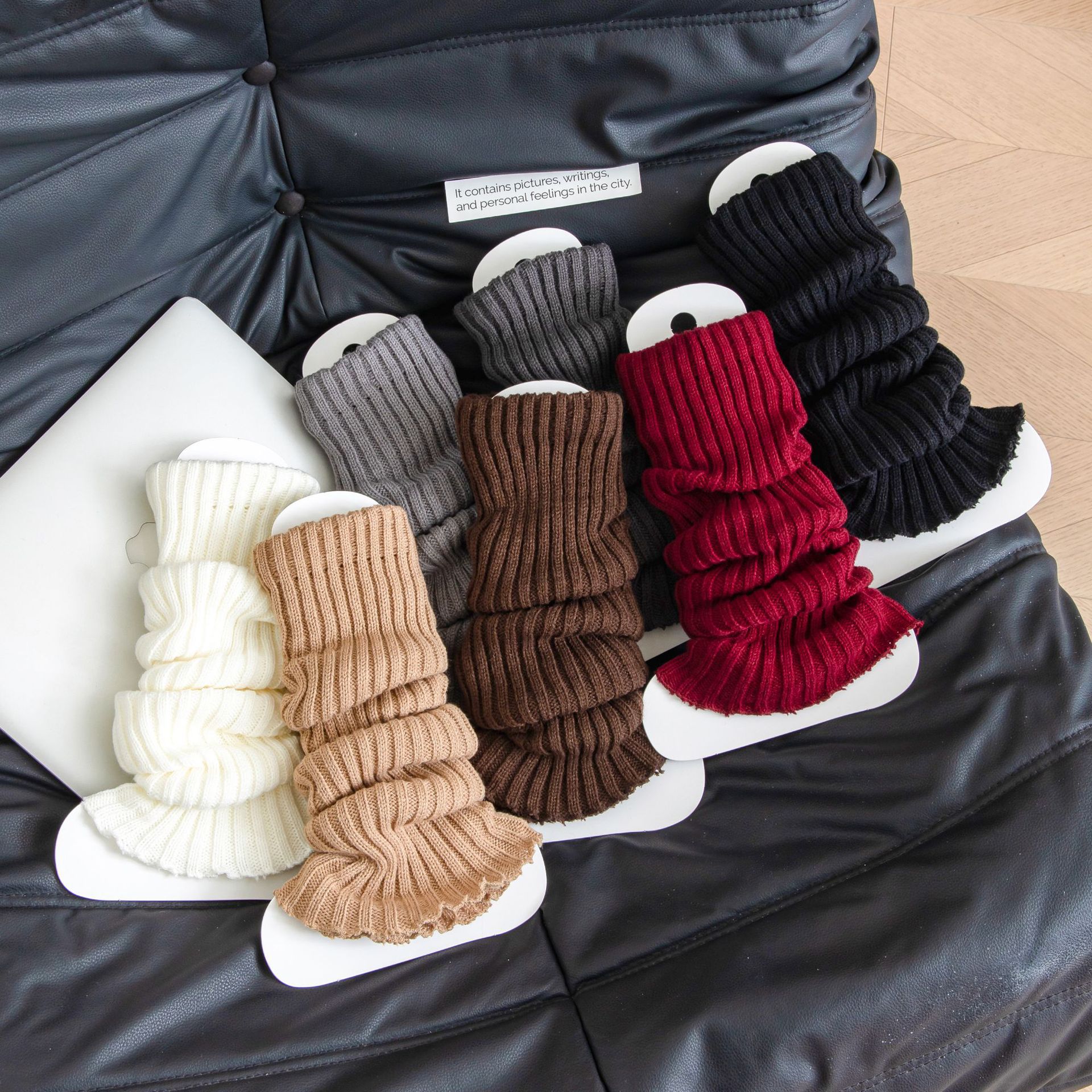 双针织粗针袜套袜子女白色长筒小腿袜腿套秋冬堆堆袜洛丽塔腿粗袜