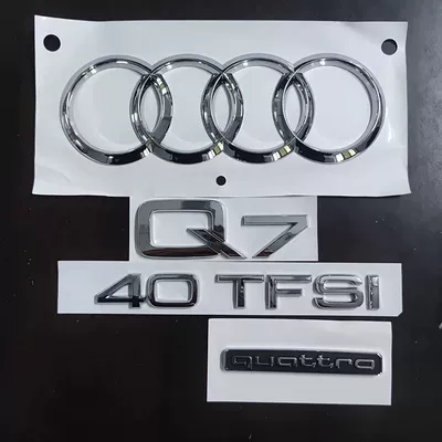 Car logo, Audi Q5L rear emblem, Q7 - standard-new-q740tfsi-full-set-of-rear-end