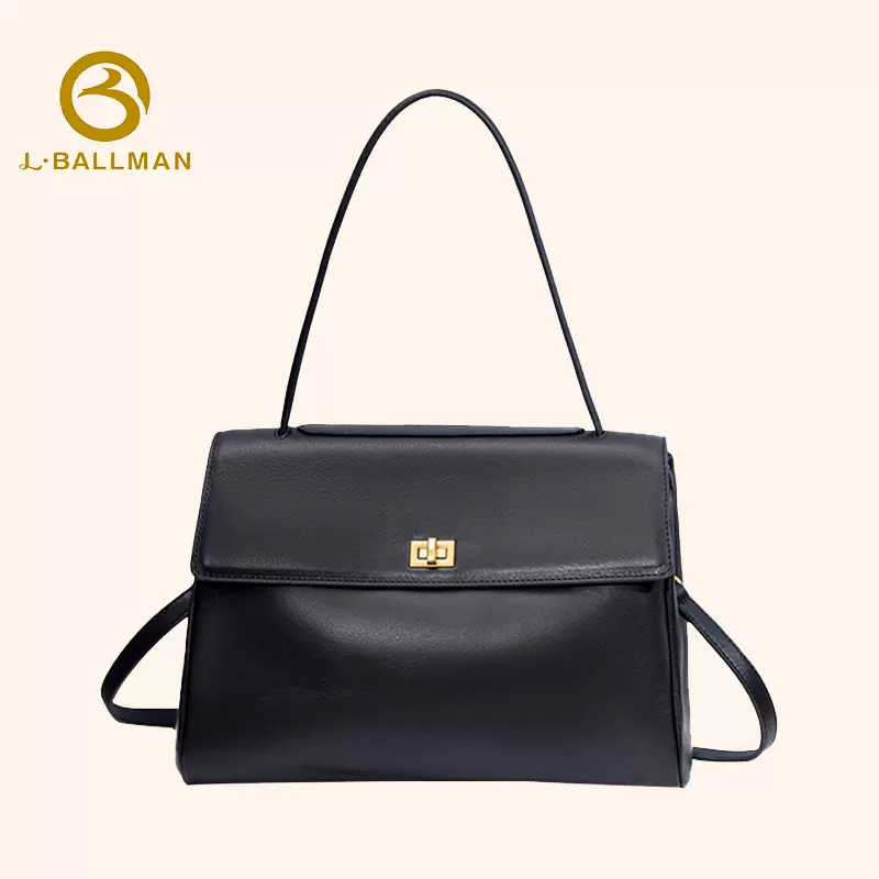 头层牛皮真皮斜挎包质感通勤铂金包女牛皮单肩邮差女包批发