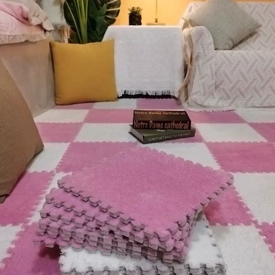 Модульные ковровые плитки 30×30×1,6 см, плитки с пазом, однотонные и многоцветные наборы