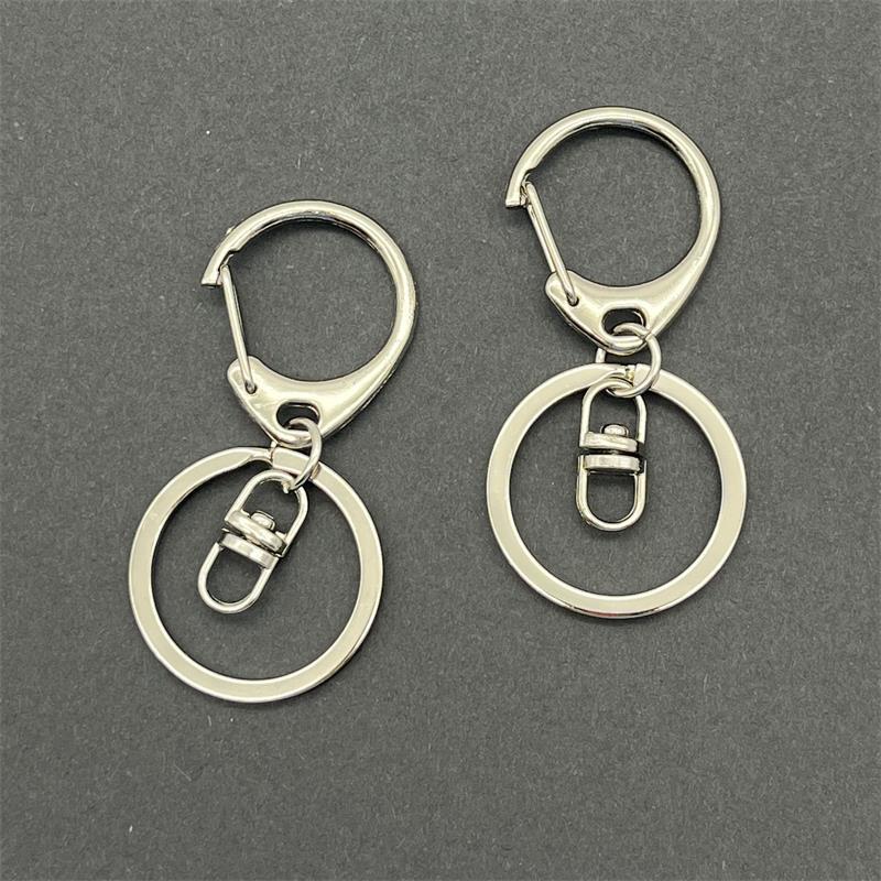 Metal Key Chain Ring Lobster Clasp Three-Piece Set Key Ring DIY Accessories Key Chain Handmade Hardware Car Key Chain