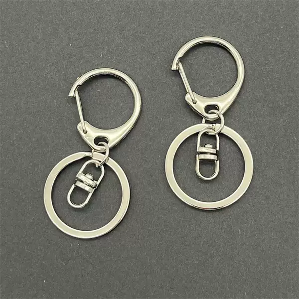 Metal Key Chain Ring Lobster Clasp Three-Piece Set Key Ring DIY Accessories Key Chain Handmade Hardware Car Key Chain