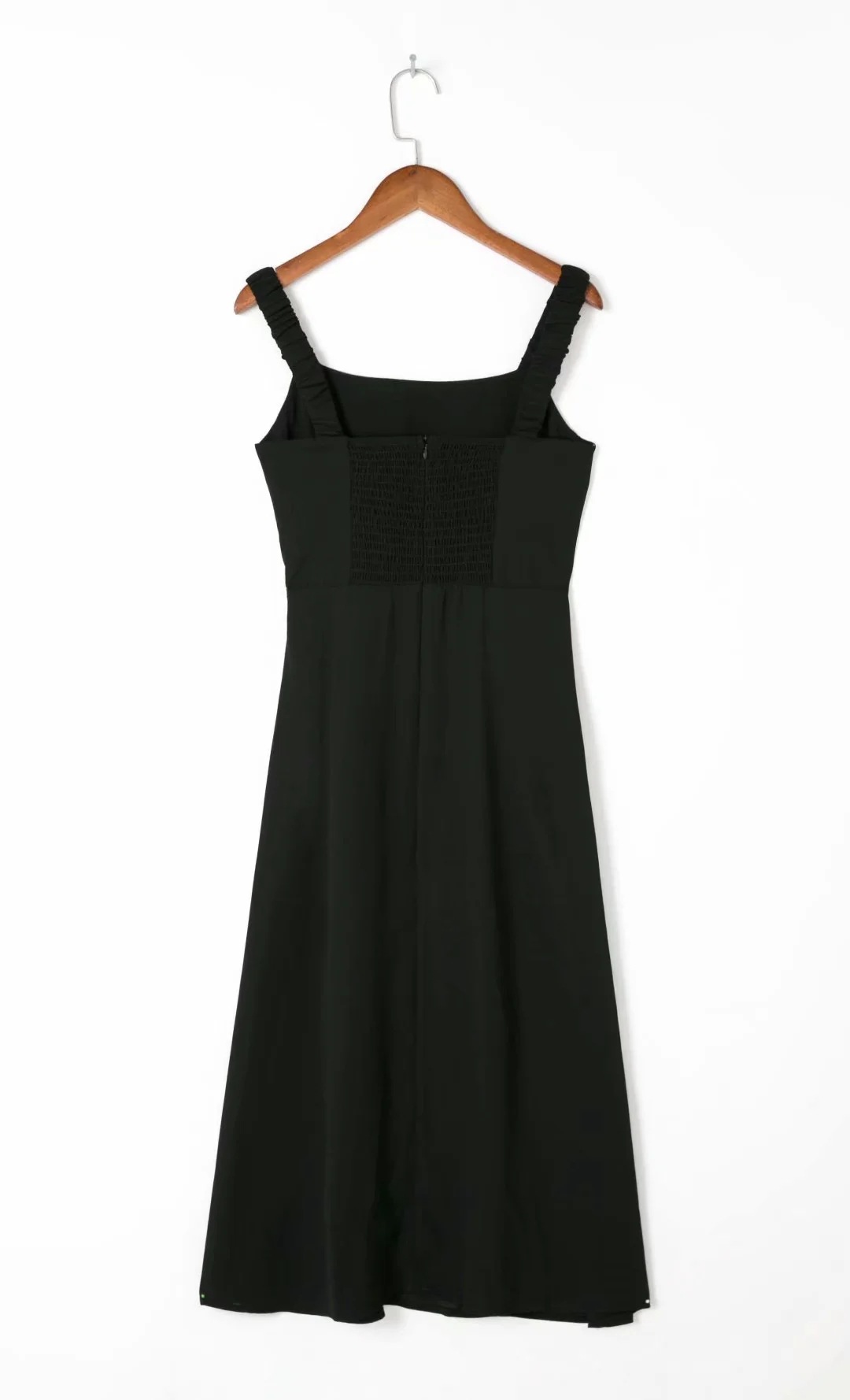 sexy sling side slit black temperament long skirt NSAC60354