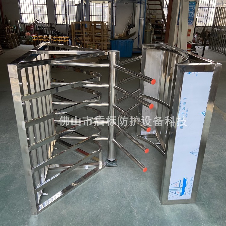 工厂入口半高门 智能刷卡自动收费二维码进出十字旋转通道门