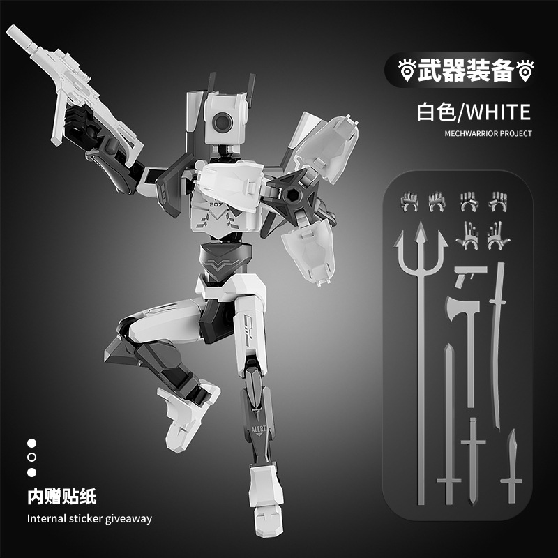 Juguete de modelo multiarticulable multi-mórfico transfronterizo ángel articulado humano descomprimido robot de quinta generación