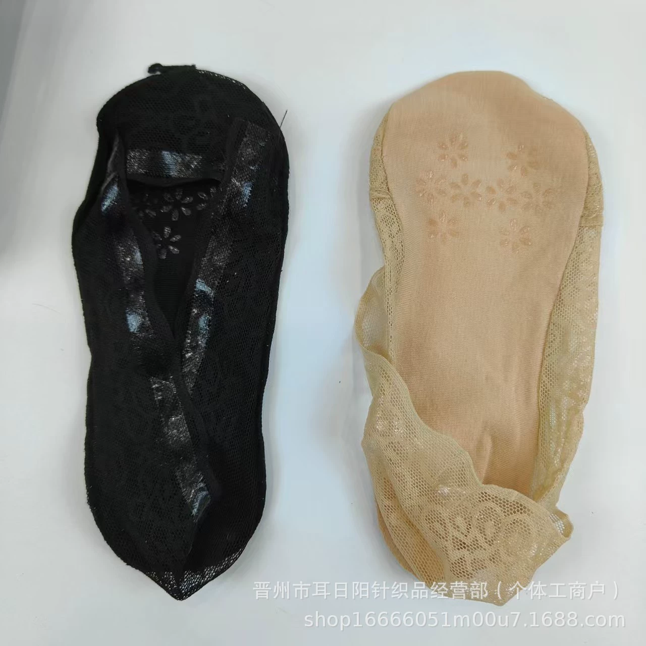 женские волосы ice silk lace invisible boat socks shallow mouth socks with silicone non-falling cotton bottom invisible socks