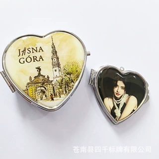 金属饰品封胶滴胶标牌贴纸塑料盒定制水晶滴塑卷尺LOGO水晶标