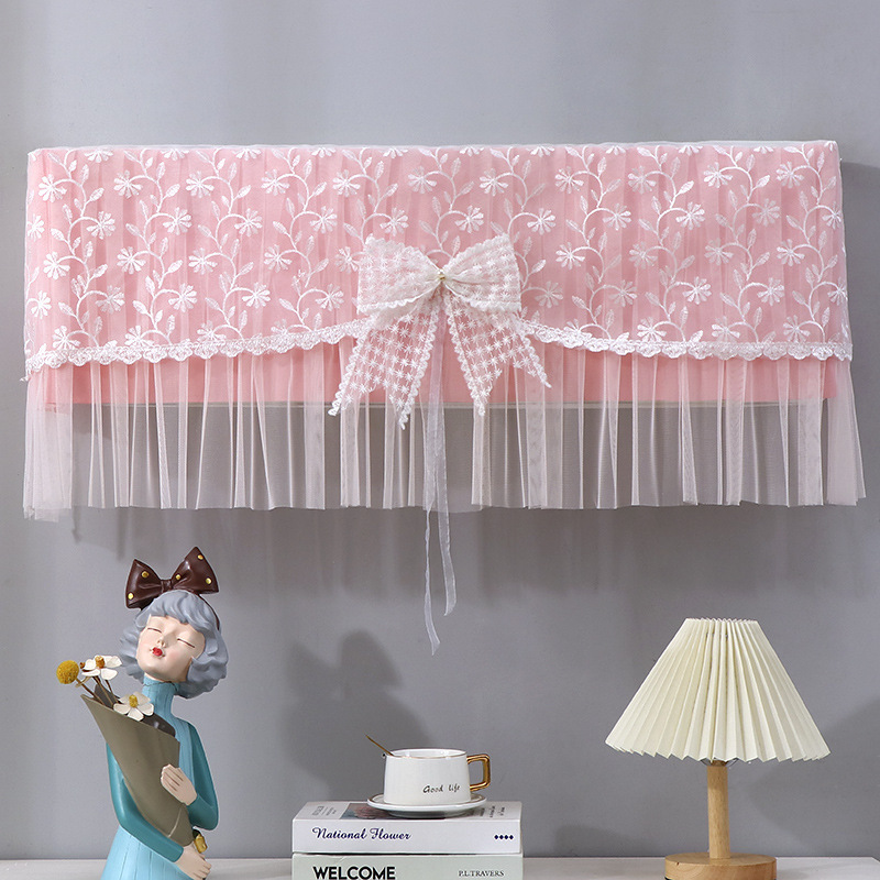新品 2馬力 吊り下げエアコンカバー エアコンカバー 防塵カバー 開閉時フロントカーテンなし 刺繍入り 中国風 シンプルモダン|undefined