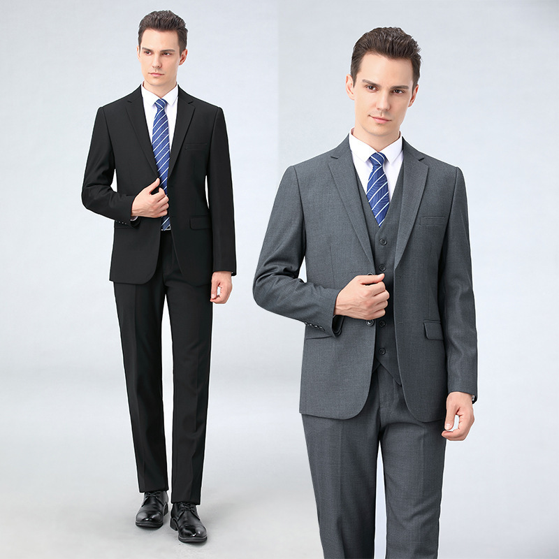 Counter Classic Suit suit Men's Professional Dress Business Two-piece Groom plus size Vest Three-piece Suit Counter Classic Suit suit Men's Professional Dress Business Two-piece Groom plus size Vest Three-piece Suit