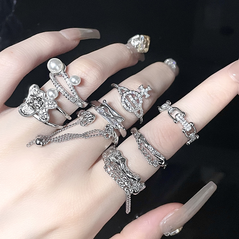 Fashion Geometric Copper Plating Open Ring 1 Piece