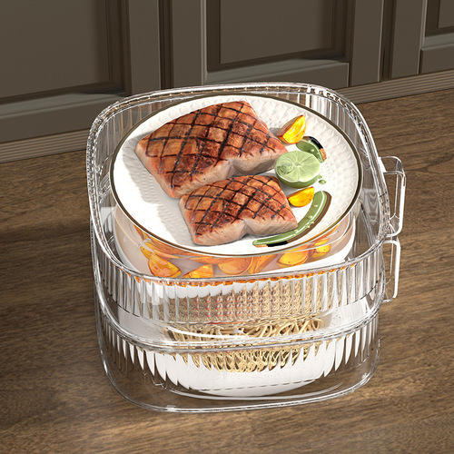 Carefully selected household insulation dish cover multi-layer kitchen transparent pet leftover food cover dust-proof cover dining table cover dish