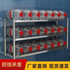 WBZ7牆上懸掛置物架不鏽鋼儲物架子商用廚房吊櫃壁掛式多層架牆壁