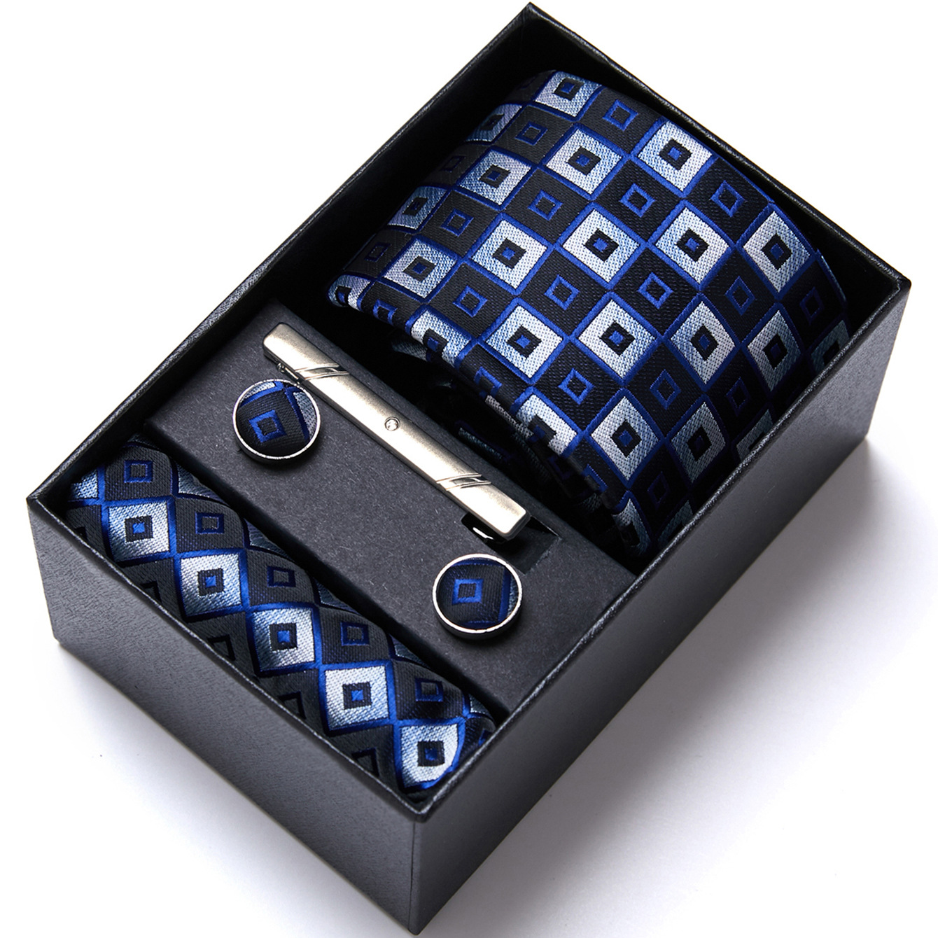 Fabricante en stock de los hombres corbata caja regalo traje ropa formal negocios boda trabajo grupo camisa accesorios verano nuevo