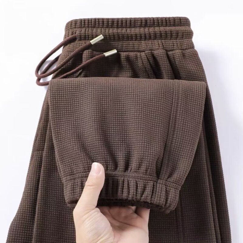 [Special Big Sale] Women's New Large Size Loose Leggings Waffle Pants Winter Casual Pants for Outer Wear