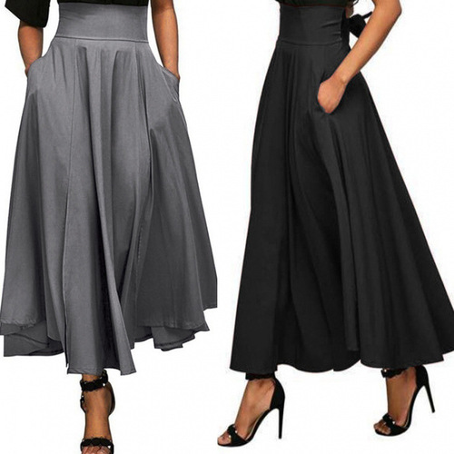  European and American New Arrival Multi-Color Flared Skirt—Hot on Amazon and Wish, Fashionable and Versatile for Women, In Stock!
