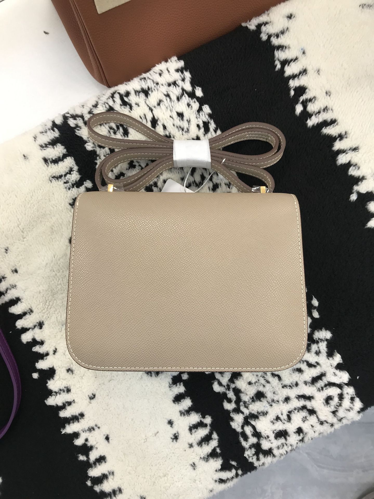 Lizard Embossed Cowhide Leather Bag 2025 New Trendy Genuine Leather H-Buckle Crossbody Small Square Bag For Women - Thumbnail 8