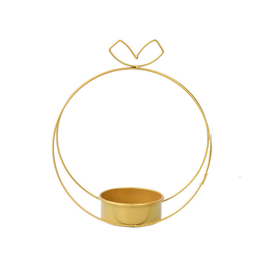 Simple metal flower arrangement flower basket Nordic iron wedding festival decoration flower basket desktop decoration ornaments Internet celebrity flower stand