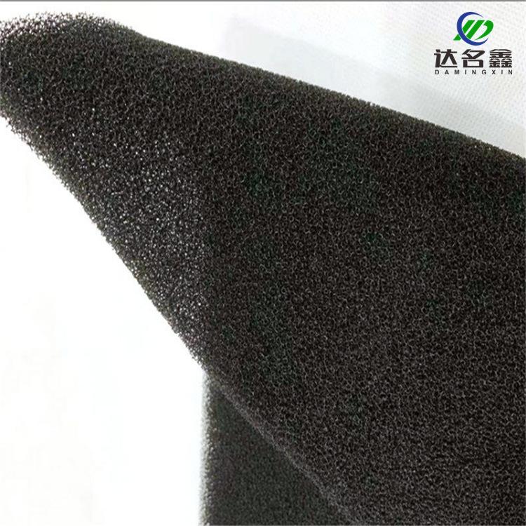 江苏常州爆破绵中孔25PPI 30PPI 1米*2米黑色户外快干绵过滤海绵