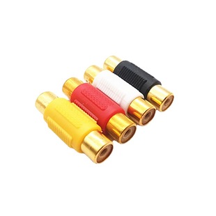RCA Lotus straight head audio and video Lotus female to female plug RCA audio head extension Lotus pair connector