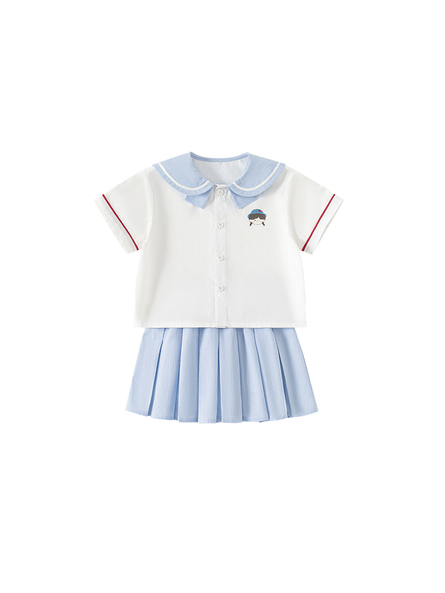 Youbao ropa para niños ropa para niños ropa para mujeres tesoro estilo universitario falda pantalones cortos para niños de verano ropa de jardín de infantes image 6