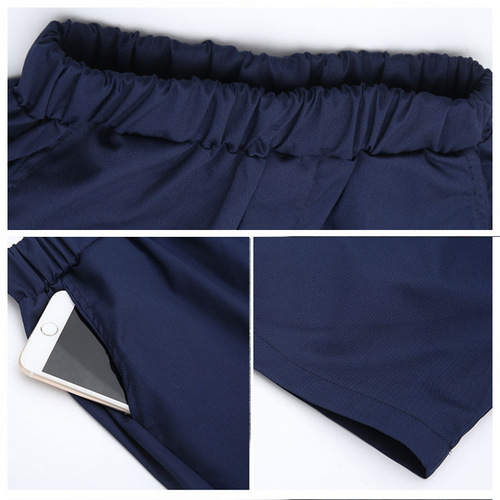 Children's school shorts, primary school boys, navy blue basketball sports uniform, school unisex shorts and skirts, choir attire
