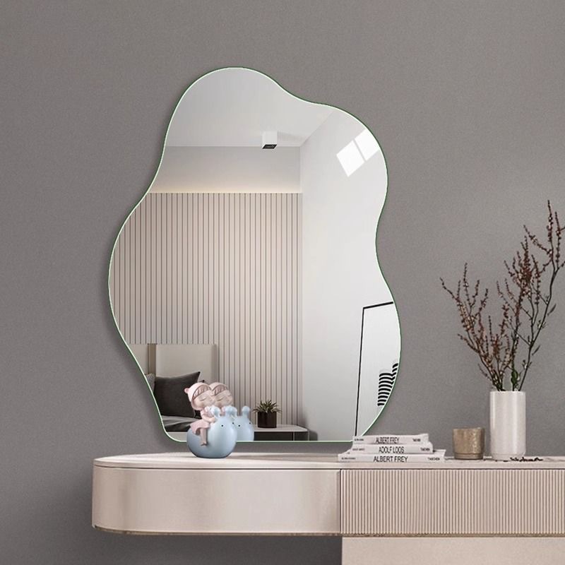 Espejo de maquillaje LED inteligente de la nube colgado en la pared dormitorio mirillo de vestuario colgado en la pared con lámpara luminosa espejo de vestuario