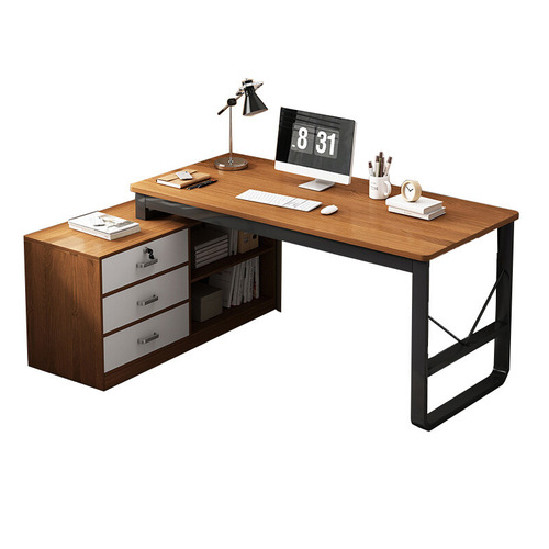 书桌简约电脑桌台式家用学生现代学习桌卧室简易办公桌转角写字桌