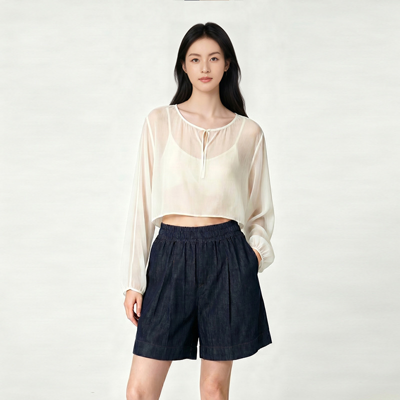 2026 Ultra-Thin Lenzing Tencel Ice-Feel Breathable Shorts for Women, Summer Loose and Cool, Versatile Slimming Casual Pants