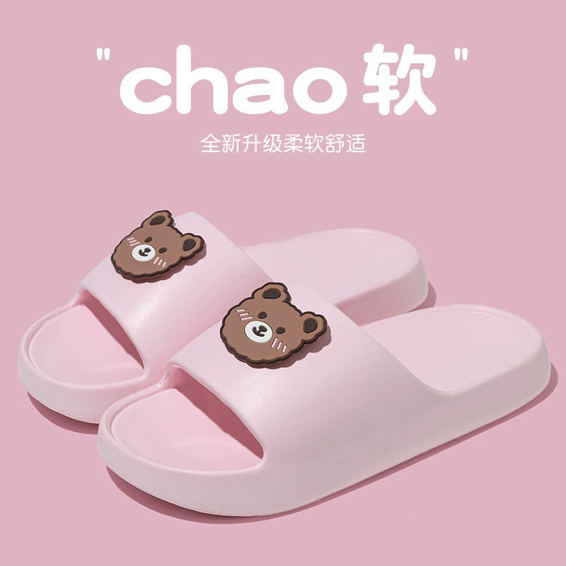 Женские тапочки-медведи, летняя верхняя одежда, женские шлепанцы, новые тапочки из ЭВА, домашние сандалии на мягкой подошве, мужские сандалии, женские сандалии