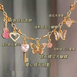 优选新款芭比奇幻日记手链蝴蝶爱心锆石时尚手链可爱小清新日系风