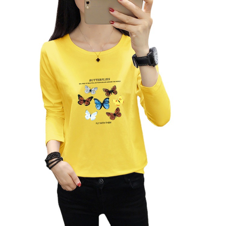 autumn base body-friendly long-sleeve with a round collar