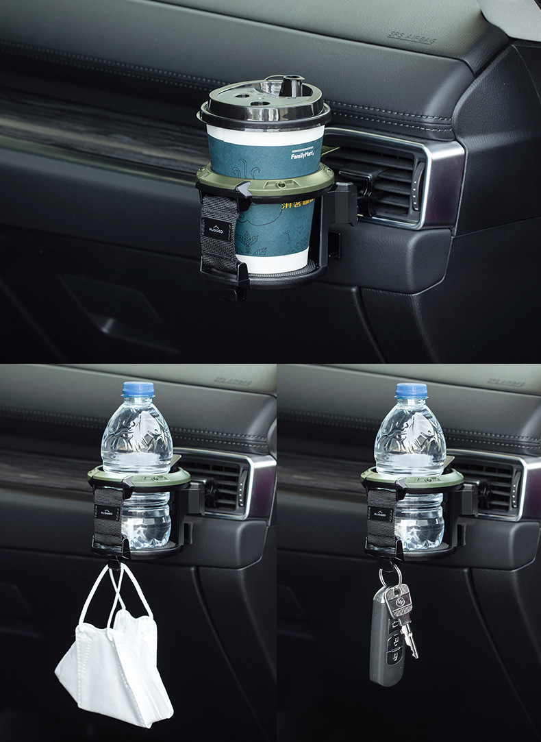Japanese car water cup holder air conditioning air outlet cup holder with light storage rack tea cup holder cup holder multifunctional beverage holder