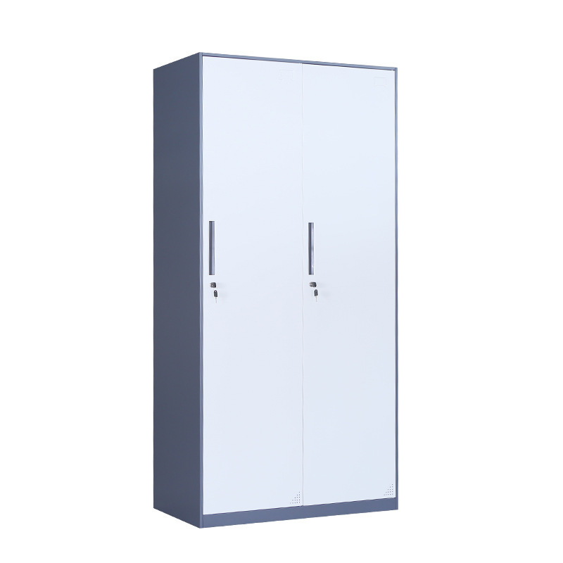 El armario de dos puertas de acero grueso se puede personalizar con color bloqueado armario de almacenamiento de personal armario de almacenamiento de dormitorios escolares