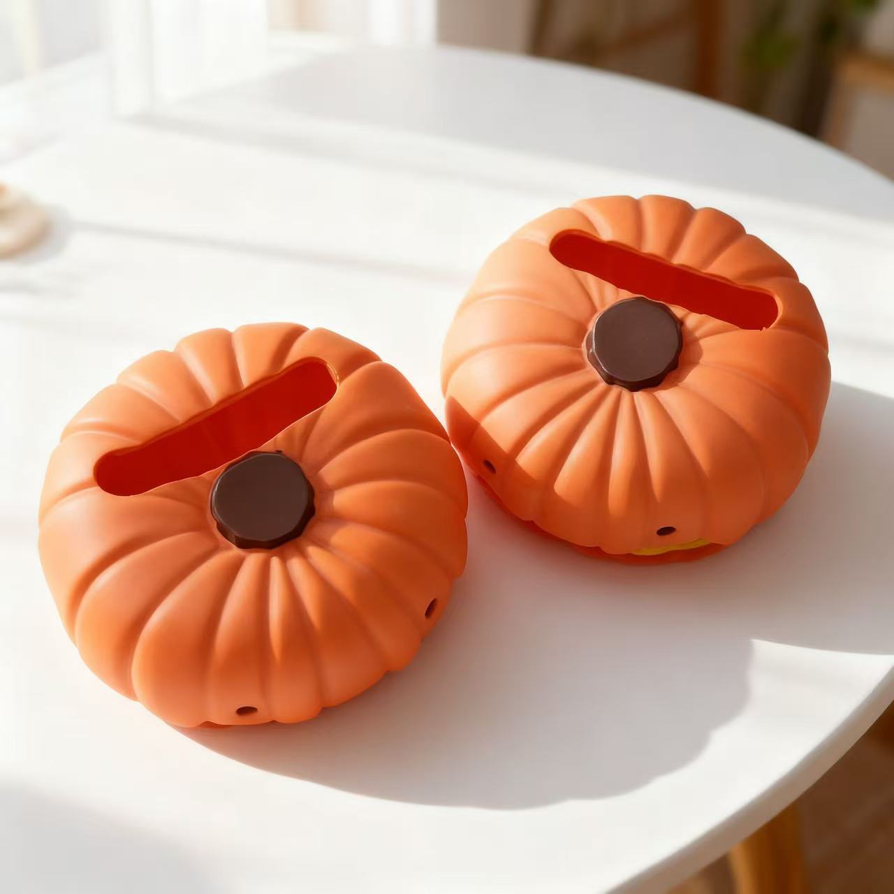 Halloween mordida de dientes calabaza cajas de papel servilletas comedor sala de estar dormitorio oficina adornos adorables