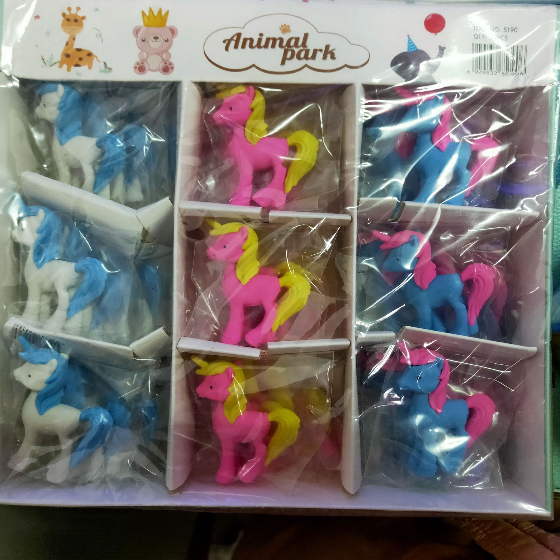 Borrador creativo modelado animal 3D tridimensional borrador extraíble lindo estudiante papelería suministros al por mayor