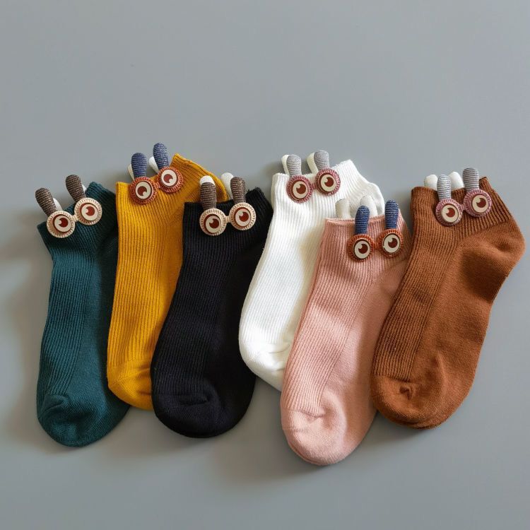 【Dropshipping】Women's Socks for Spring and Summer, Ins-Style Low-Cut Short Socks, Japanese Trendy Socks, Breathable, Sweat-Absorbent, Cute Cartoon Design 【Dropshipping】Women's Socks for Spring and Summer, Ins-Style Low-Cut Short Socks, Japanese Trendy Socks, Breathable, Sweat-Absorbent, Cute Cartoon Design