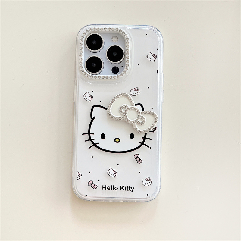 漫画フラッシュダイヤモンドリボン KT 猫 iPhone14/13 11 Apple 16/15 PROMAX 携帯電話ケース 12 セットに適しています|undefined