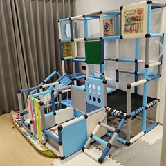 さまざまな子供用クライミングフレーム、屋内トランポリン、幼児用ルームはしご、ベビーパーク、多機能コンビネーションスライド