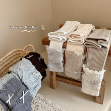 2025秋款女童打底裤针织外穿儿童袜子连裤袜韩版袜套宝宝九分裤潮