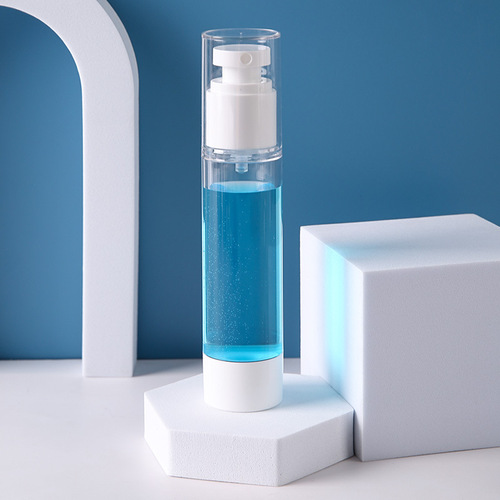 Portable lotion transparent dispensing bottle press spray cosmetics set sample dispensing bottle food grade vacuum bottle