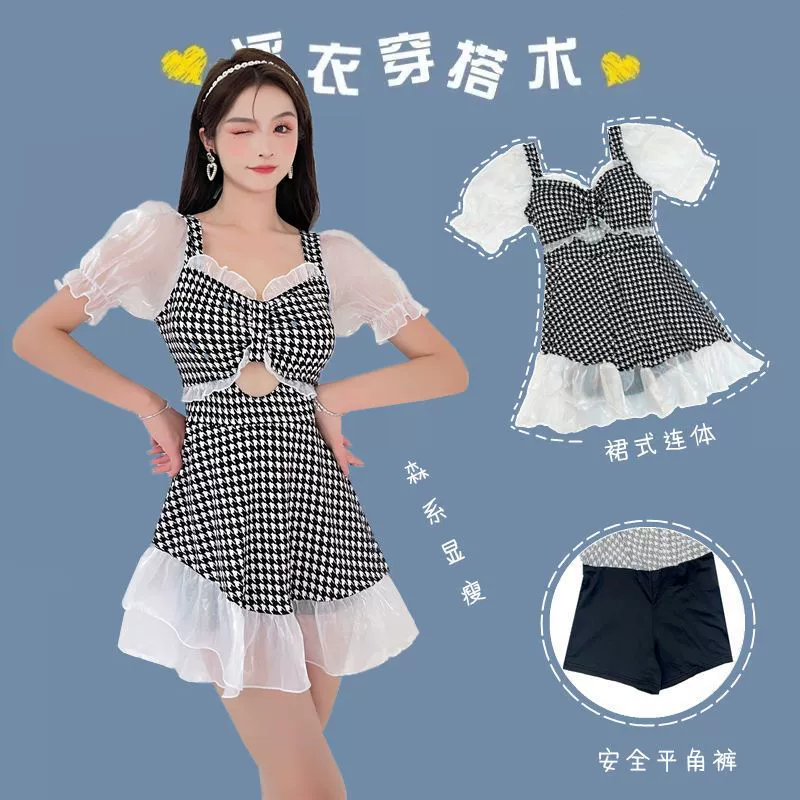 Летний брендовый купальник, puff sleeves