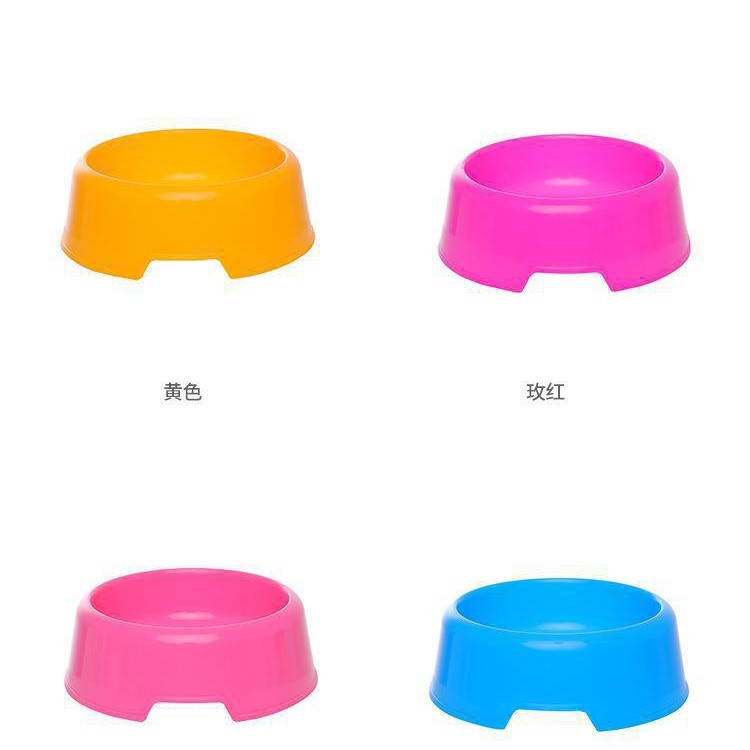 플라스틱 애완동물 그릇, 개 그릇, 캔디 컬러 고양이 그릇, 개 먹이 그릇, 원형 단일 그릇, 고양이 및 개 식기, 애완동물 용품