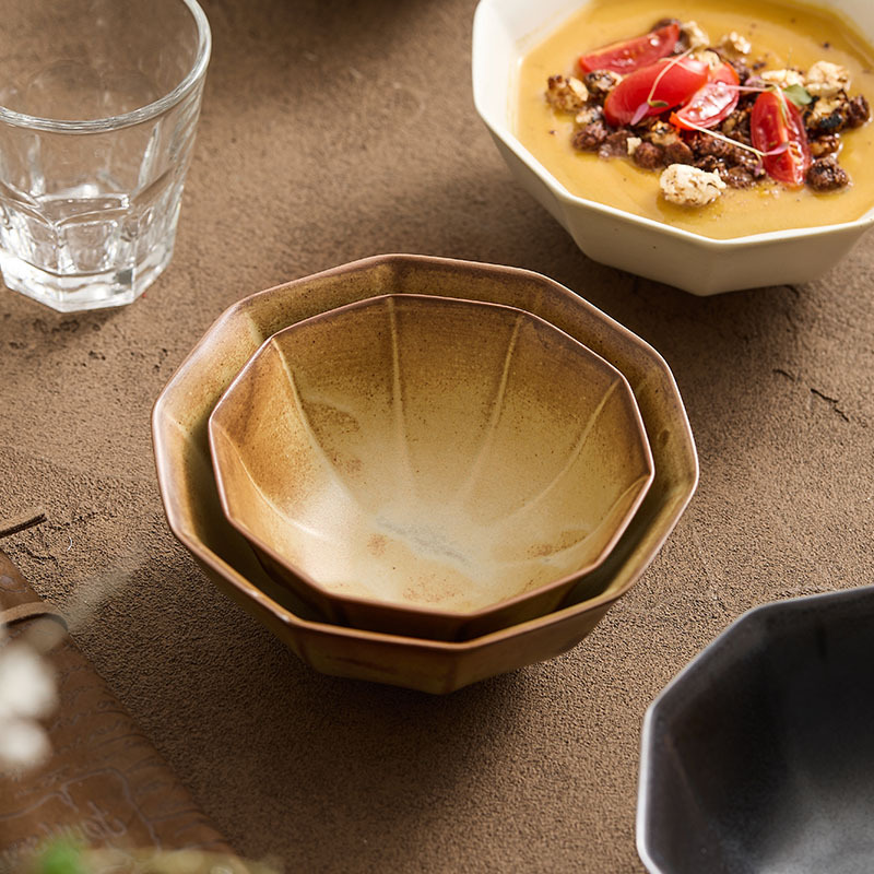 Tacos de arroz de cerámica japonesa retro Tacos de arroz