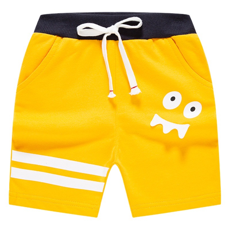 Pantalones Cortos Deportivos para Niños de Algodón con Cintura Elástica para Verano