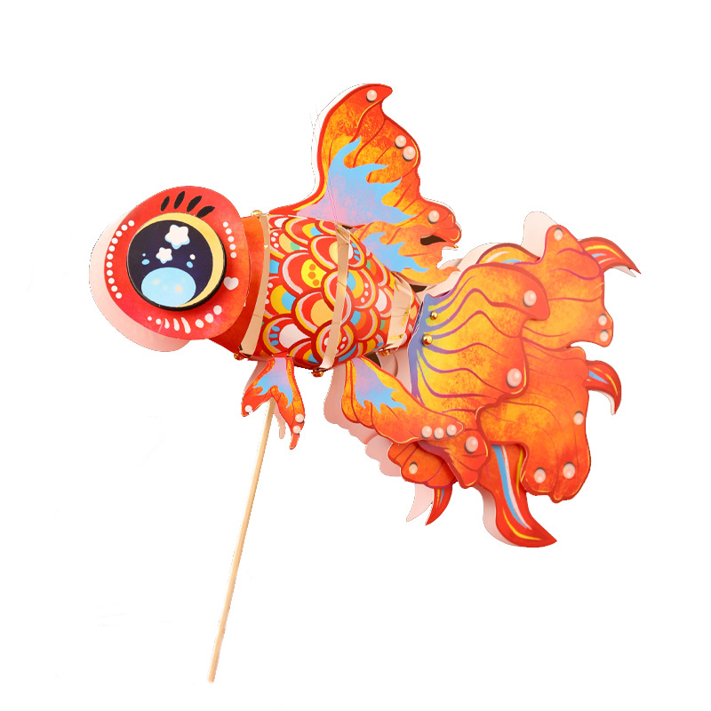 Día de Año Nuevo no patrimonio hecho a mano bricolaje estilo nacional auspicioso dragón danza Linterna juguete casero para niños jardín de infantes paquete de material