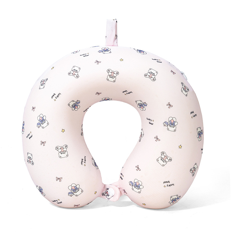 almohada de cuello de seda de leche almohada de cuello de viaje portátil avión de larga distancia almohada de siesta almohada transpirable cuatro estaciones almohada u