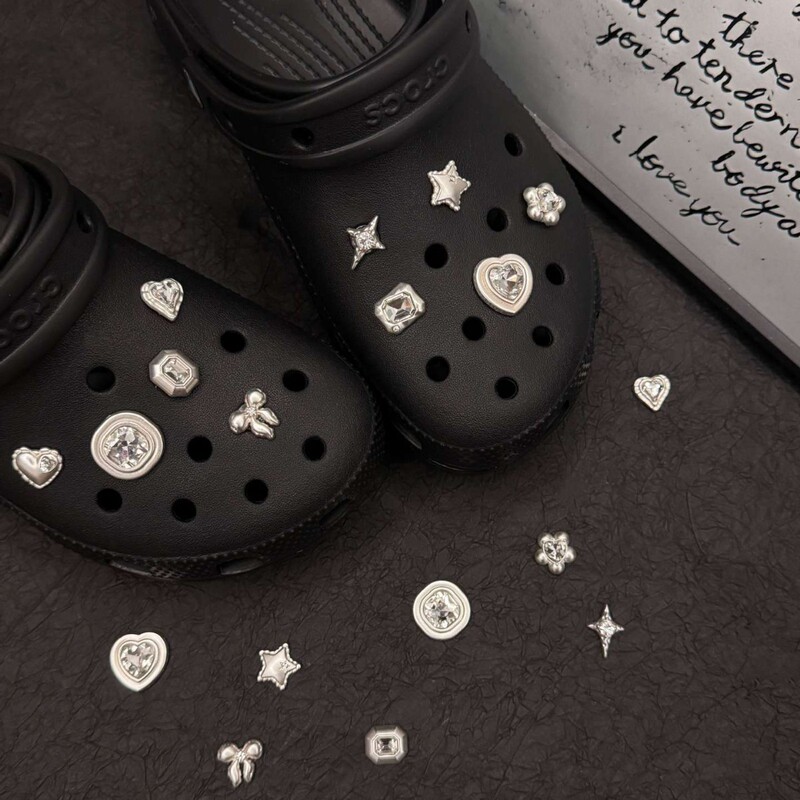 Original Galaxy Starlight Shoe Accessories Metal 3D Shoe Flower Decoration Buckle High-End Universal Detachable