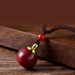 Zhu Sha Pendant Women's Pendant, Twelve Zodiac Animal, Natural Ore Hollow Pendant, Travel Souvenir Necklace, Fashionable Decor